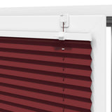 Plissé Rolgordijn 50X100 Cm Stofbreedte 49,4 Cm Bordeauxrood Petrol Groen