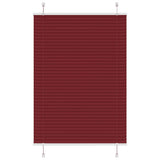Plissé Rolgordijn 90X150 Cm Stofbreedte 89,4 Cm Bordeauxrood Bordeauxrood