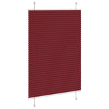 Plissé Rolgordijn 90X150 Cm Stofbreedte 89,4 Cm Bordeauxrood Bordeauxrood