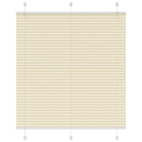 Plissé Rolgordijn 105X200Cm Stofbreedte 104,4Cm Polyester Crème