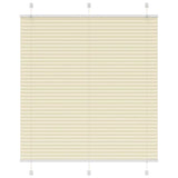 Plissé Rolgordijn 105X200Cm Stofbreedte 104,4Cm Polyester Crème