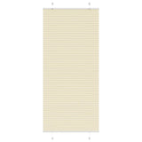 Plissé Rolgordijn 105X200Cm Stofbreedte 104,4Cm Polyester Crème