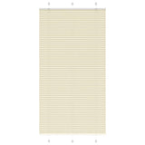 Plissé Rolgordijn 105X200Cm Stofbreedte 104,4Cm Polyester Crème