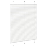 Plissé Rolgordijn 105X100Cm Stofbreedte 104,4Cm Polyester Wit