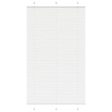 Plissé Rolgordijn 105X100Cm Stofbreedte 104,4Cm Polyester Wit