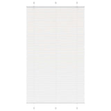Plissé Rolgordijn 105X100Cm Stofbreedte 104,4Cm Polyester Wit
