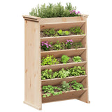 Kruidenbak 6-Laags 69X40X101,5 Cm Massief Grenenhout