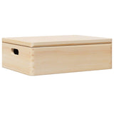 Houten Kist Met Deksel&Handvatten 40X30X13Cm Massief Grenenhout