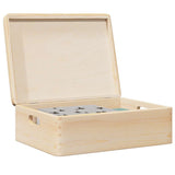 Houten Kist Met Deksel&Handvatten 40X30X13Cm Massief Grenenhout