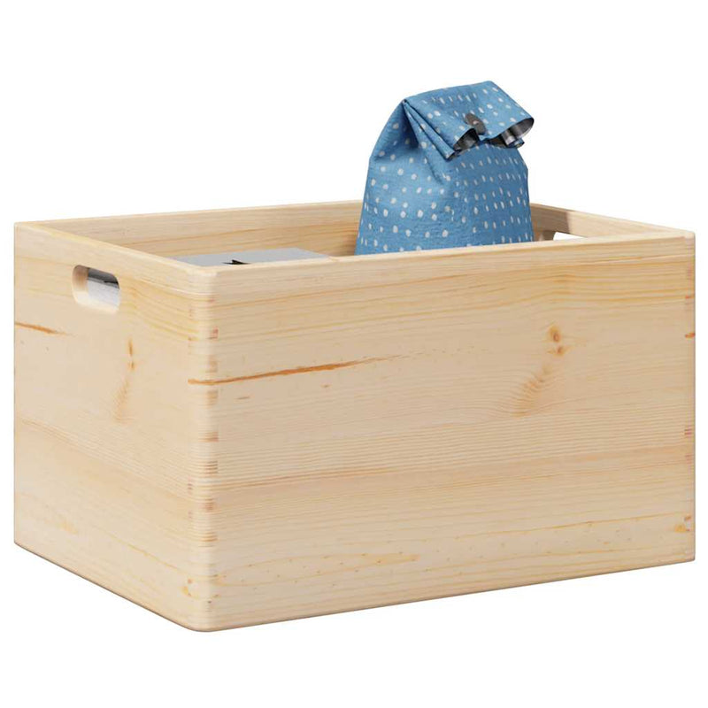 Houten Kist Massief Grenenhout Naturel