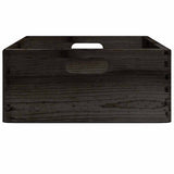 Houten Kist Massief Grenenhout Zwart