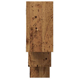Wandschap 159X18X66 Cm Bewerkt Hout Kleurig