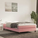 Pocketveringmatras 80X220X20 Cm Fluweel Roze