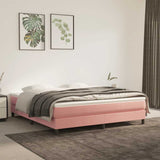 Pocketveringmatras 80X220X20 Cm Fluweel Roze