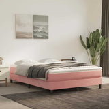 Pocketveringmatras 80X220X20 Cm Fluweel Roze