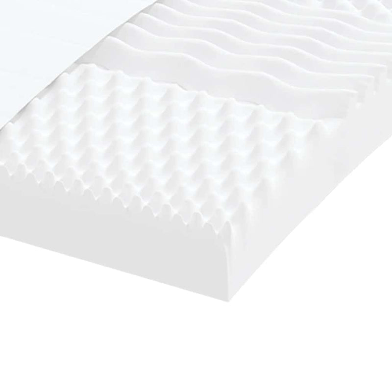 Schuimmatras 7 Zones Hardheid 20 Ild Wit