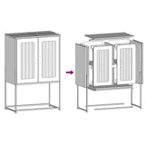 Hoge Kast 68X39X107 Cm Staal