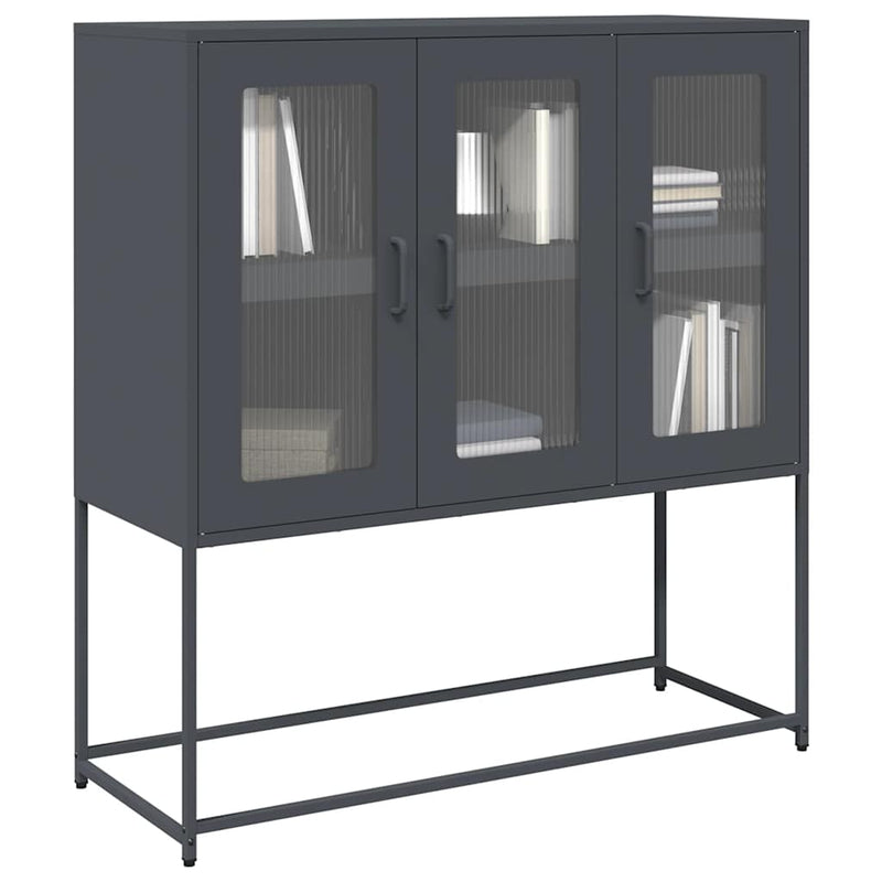 Dressoir 100,5X39X107 Cm Koudgewalst Staal