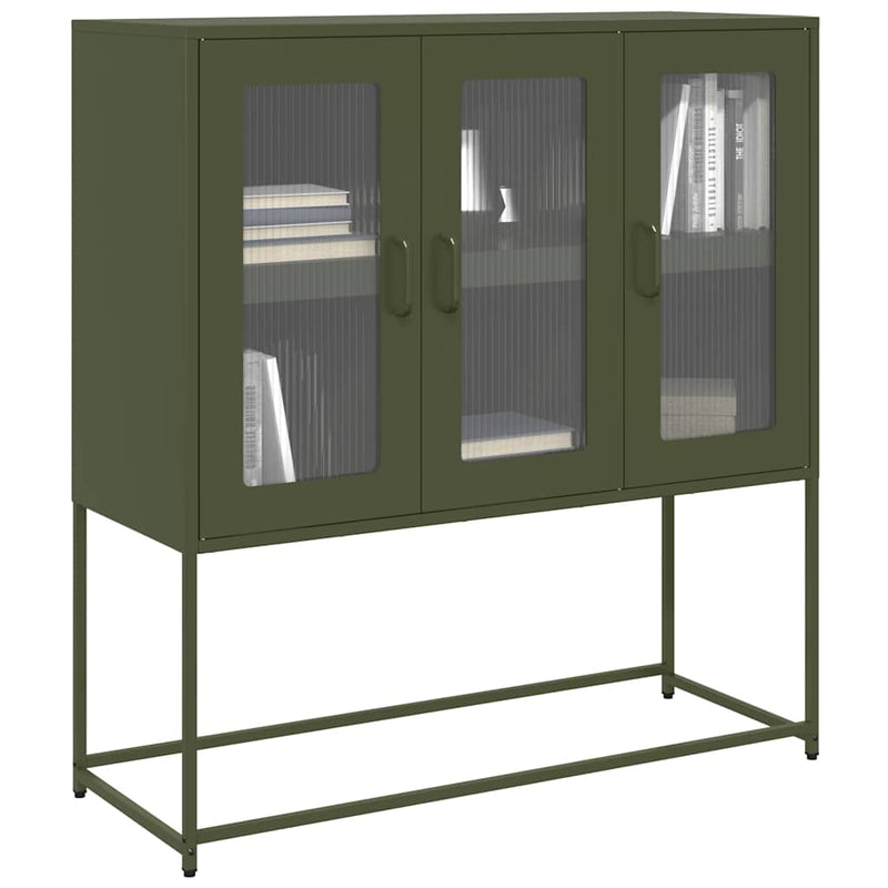 Dressoir 100,5X39X107 Cm Koudgewalst Staal