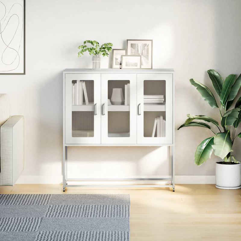 Dressoir 100,5X39X107 Cm Koudgewalst Staal