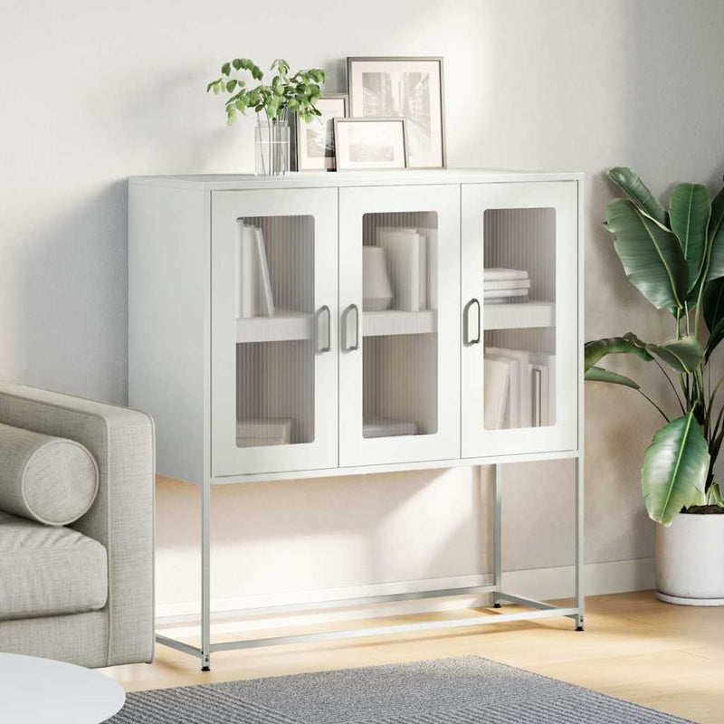 Dressoir 100,5X39X107 Cm Koudgewalst Staal