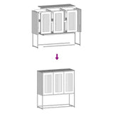 Dressoir 100,5X39X107 Cm Koudgewalst Staal