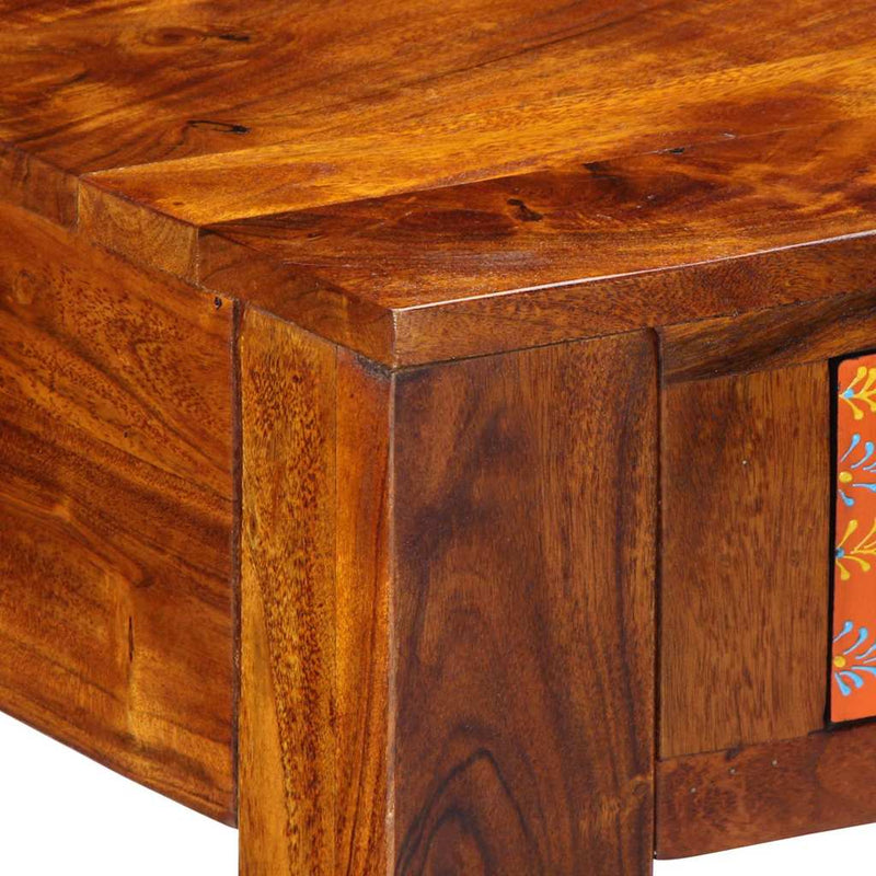 Bureau Met Lade Bruin 100 X 50 X 75 Cm Massief Acaciahout