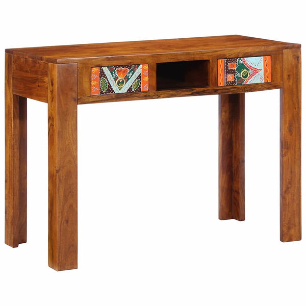 Bureau Met Lade Bruin 100 X 50 X 75 Cm Massief Acaciahout
