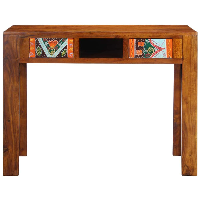 Bureau Met Lade Bruin 100 X 50 X 75 Cm Massief Acaciahout