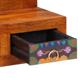 Wandkast Met Lade Bruin 40 X 20 X 50 Cm Massief Acaciahout