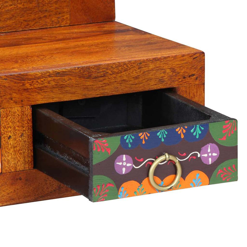 Wandkast Met Lade Bruin 40 X 20 X 50 Cm Massief Acaciahout