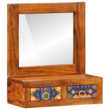 Wandkast Met Lade Bruin 40 X 20 X 50 Cm Massief Acaciahout