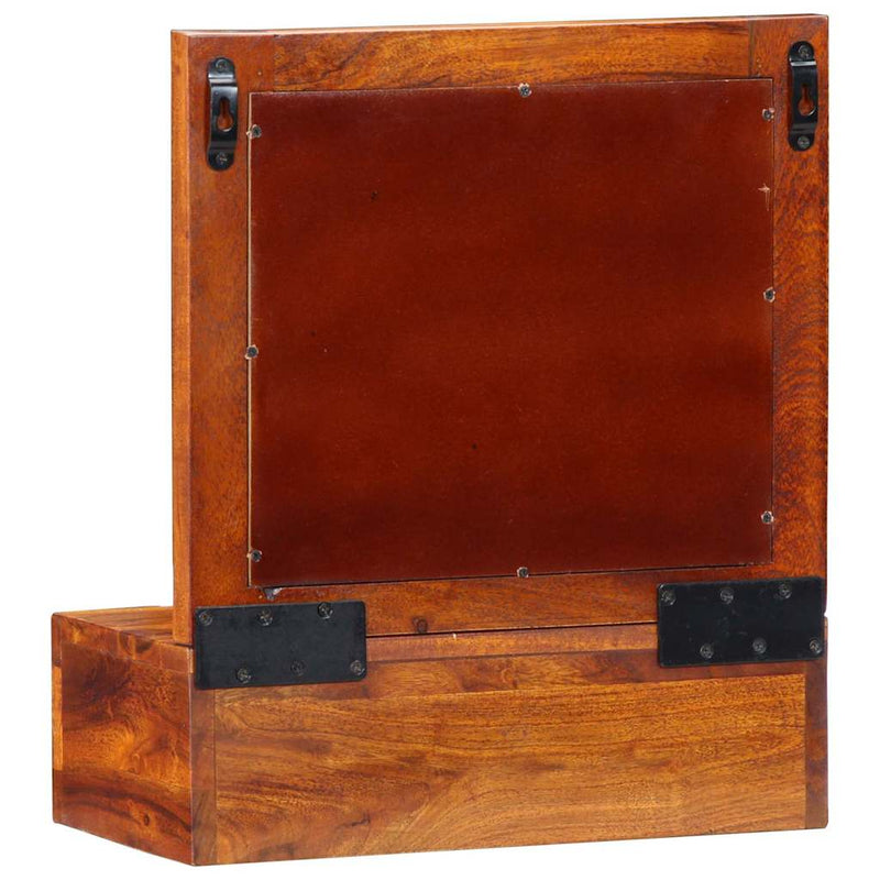 Wandkast Met Lade Bruin 40 X 20 X 50 Cm Massief Acaciahout