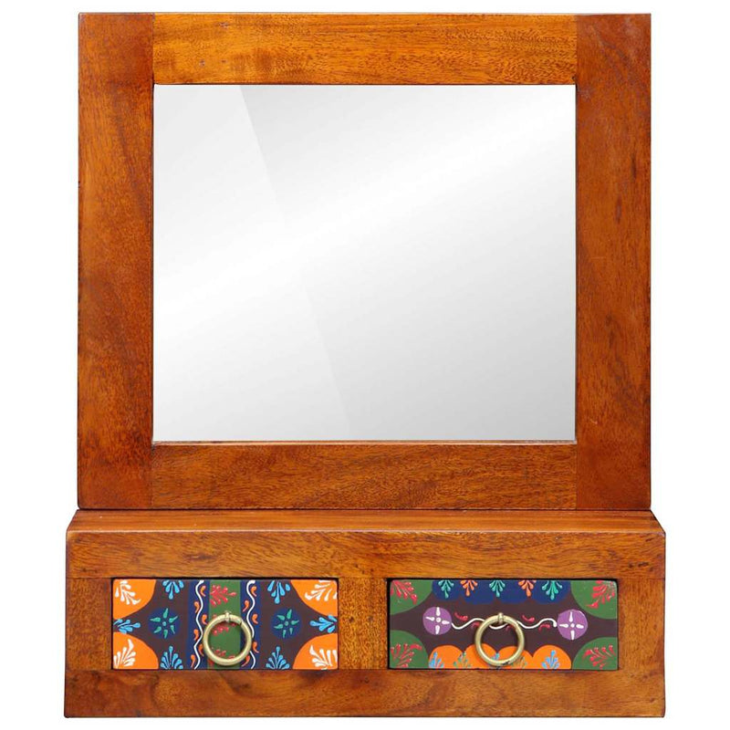 Wandkast Met Lade Bruin 40 X 20 X 50 Cm Massief Acaciahout