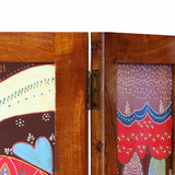 Kamerscherm Bruin 105 X 160 Cm Massief Acaciahout