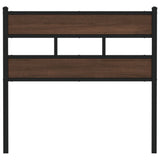 Hoofdbord Bewerkt Hout En Staal Ig