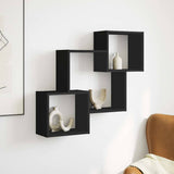 Wandkast 78X18X71 Cm Bewerkt Hout