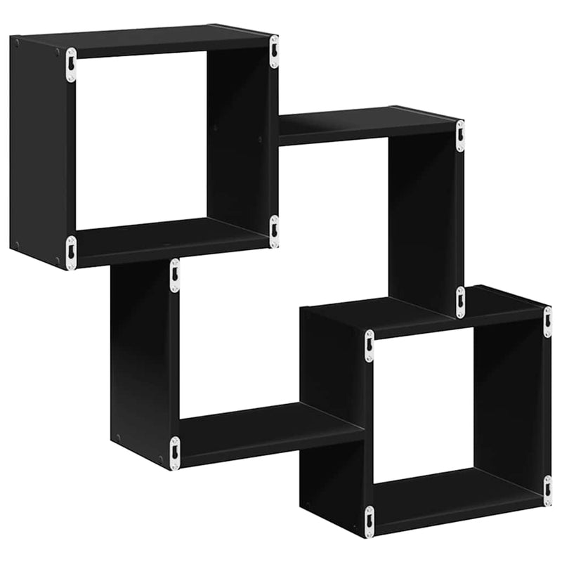 Wandkast 78X18X71 Cm Bewerkt Hout