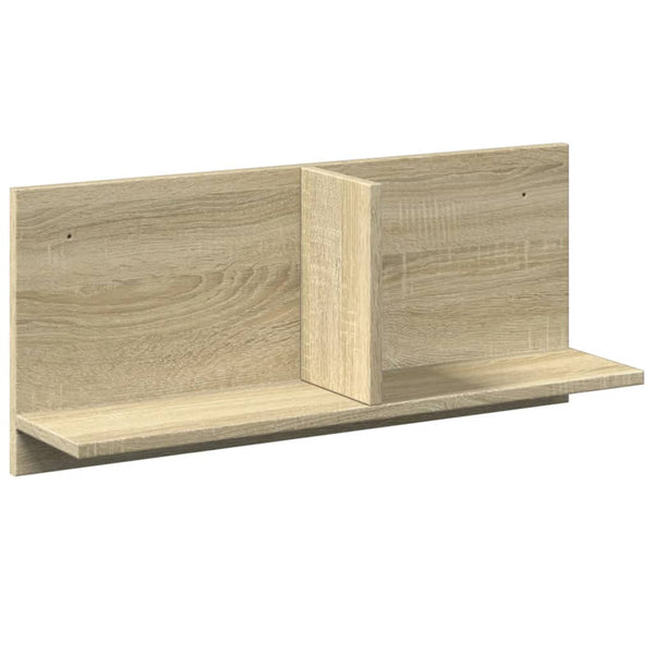 Wandkast 70X16,5X30 Cm Bewerkt Hout Kleurig Sonoma Eiken