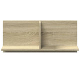 Wandkast 70X16,5X30 Cm Bewerkt Hout Kleurig Sonoma Eiken