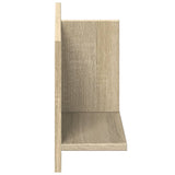 Wandkast 70X16,5X30 Cm Bewerkt Hout Kleurig Sonoma Eiken