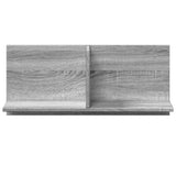 Wandkast 70X16,5X30 Cm Bewerkt Hout Eiken Grijs Sonoma