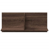 Wandkast 70X16,5X30 Cm Bewerkt Hout Bruin Eikenkleur