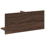 Wandkast 70X16,5X30 Cm Bewerkt Hout Bruin Eikenkleur