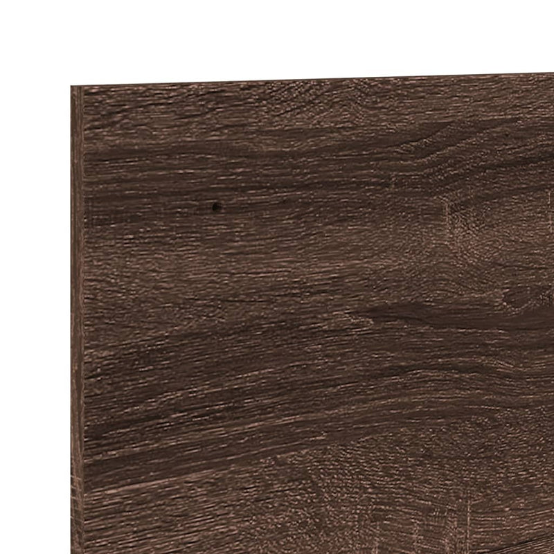 Wandkast 70X16,5X30 Cm Bewerkt Hout Bruin Eikenkleur