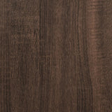 Wandkast 70X16,5X30 Cm Bewerkt Hout Bruin Eikenkleur