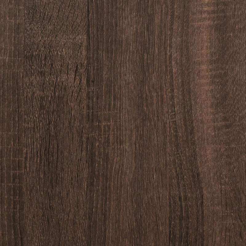 Wandkast 70X16,5X30 Cm Bewerkt Hout Bruin Eikenkleur
