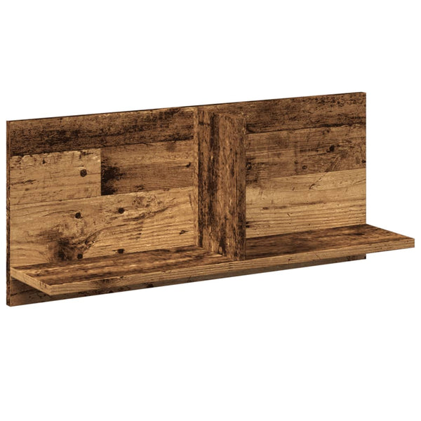 Wandkast 70X16,5X30 Cm Bewerkt Hout Kleurig Oud Hout