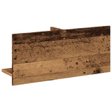Wandkast 70X16,5X30 Cm Bewerkt Hout Kleurig Oud Hout