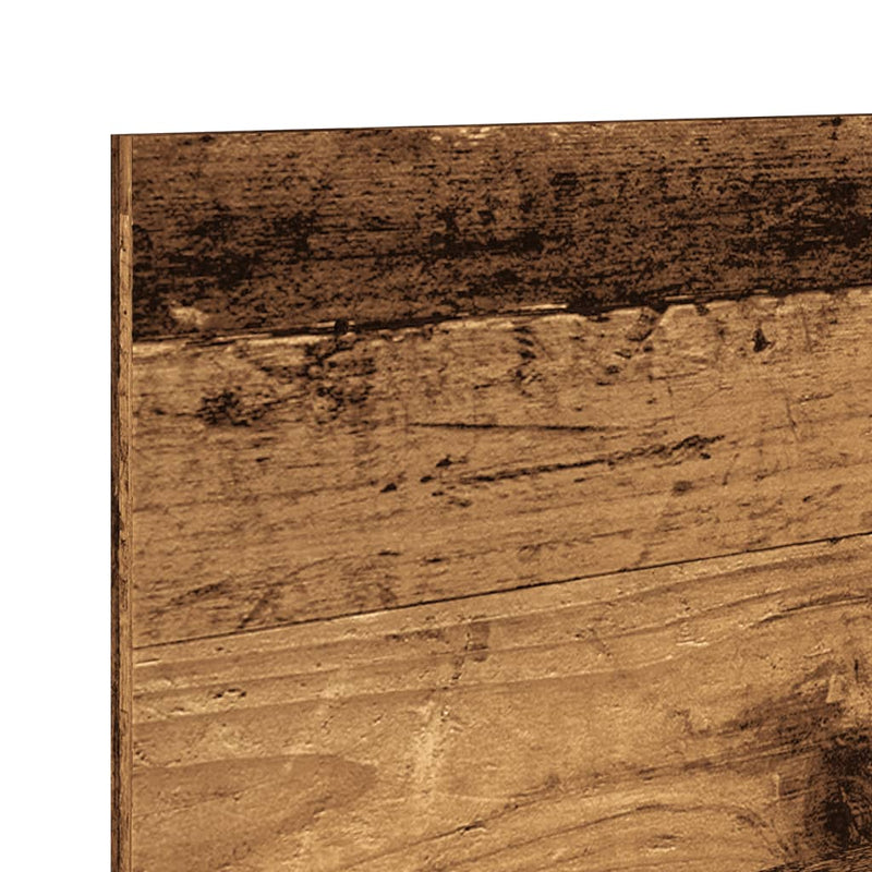Wandkast 70X16,5X30 Cm Bewerkt Hout Kleurig Oud Hout